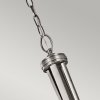 Duża lampa wisząca Lacey 4 źródła światła antyczny pewter okrągły biały abażur nowoczesna minimalistyczna KL-LACEY-P-L-AP KICHLER